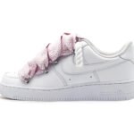 Air Force 1 Low Triple White Lanvin Laces Pink