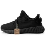 Yeezy x Adidas Black Mesh and Fabric Boost 350 V2 Black Sneakers