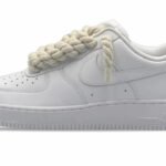 NIKE AIR FORCE 1 CHUNKY ROPE LACES BEIGE