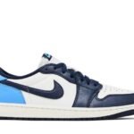 MENS JORDAN AIR JORDAN 1 RETRO LOW OG 'OBSIDIAN'