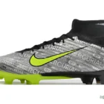 Nike Air Zoom Mercurial Superfly 9 Elite FG Firm Ground Soccer Cleats - Silver/Green/Black